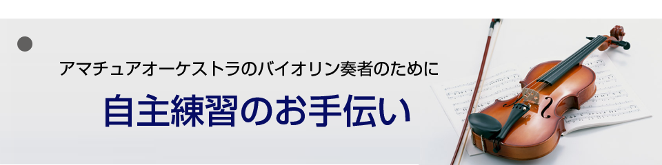 バイオリン自主練習のお手伝い